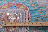 Grey Turkish Oushak Hand Knotted Wool Rug - 10' 2" X 14' 1" - Golden Nile