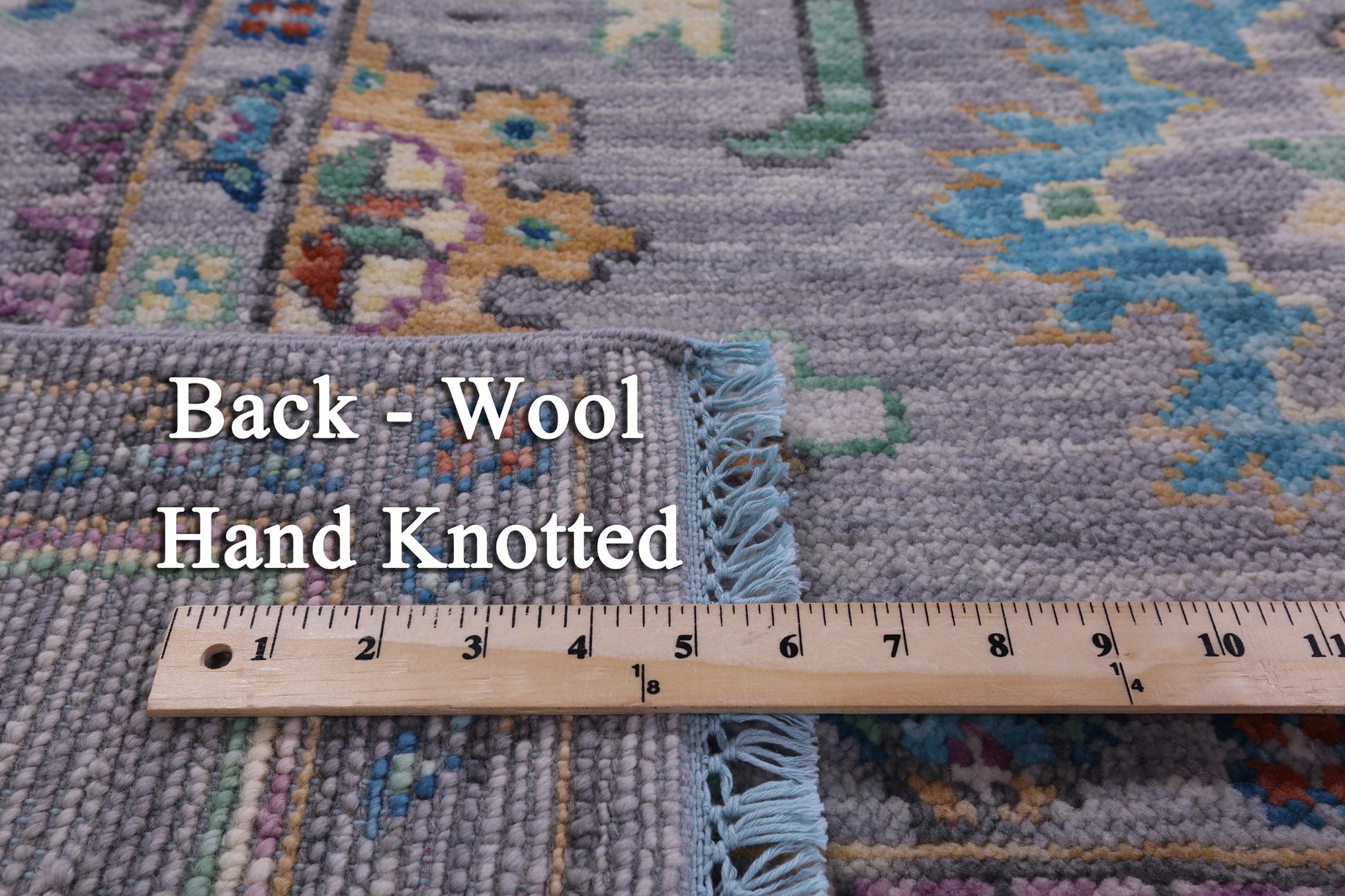 Grey Turkish Oushak Hand Knotted Wool Rug - 7' 11" X 10' 0" - Golden Nile