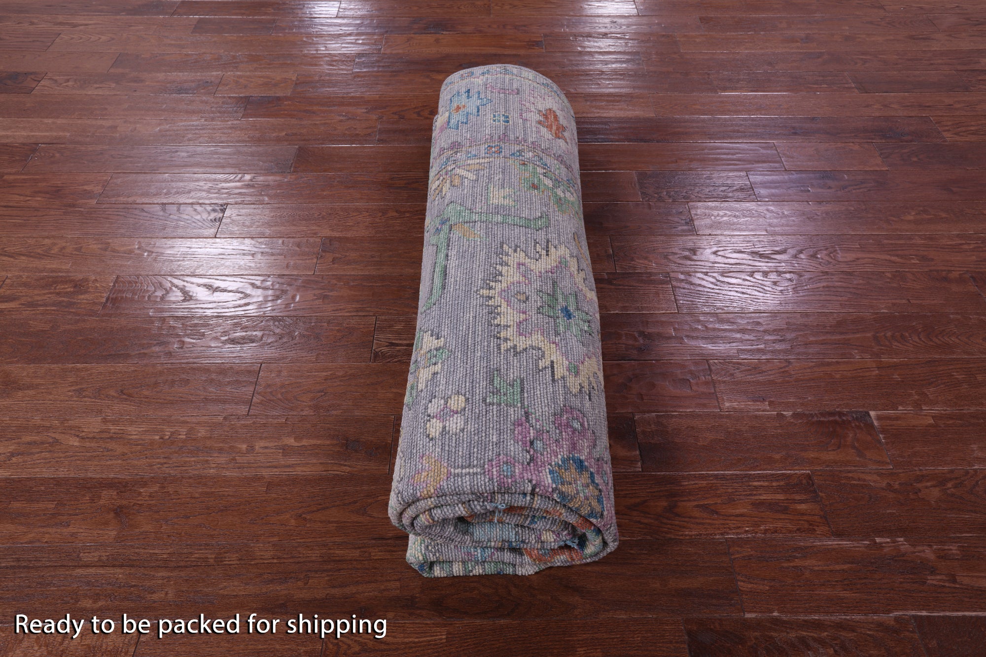 Grey Turkish Oushak Hand Knotted Wool Rug - 7' 11" X 10' 0" - Golden Nile