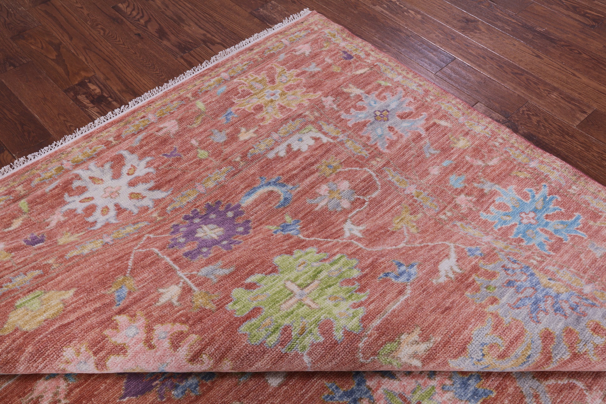 Turkish Oushak Hand Knotted Wool Rug - 9' 2" X 12' 3" - Golden Nile