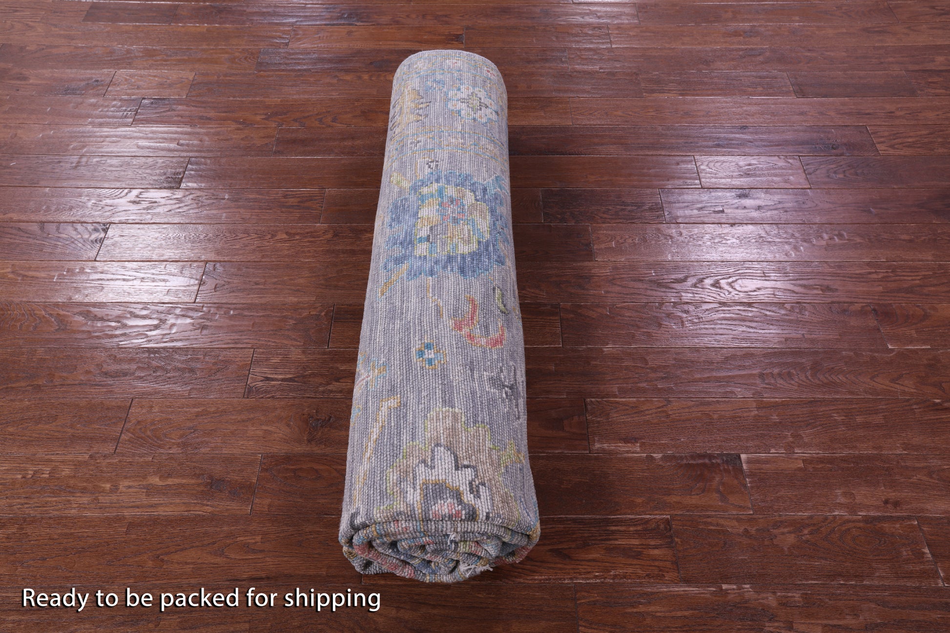 Grey Turkish Oushak Handmade Wool Rug - 8' 2" X 9' 9" - Golden Nile