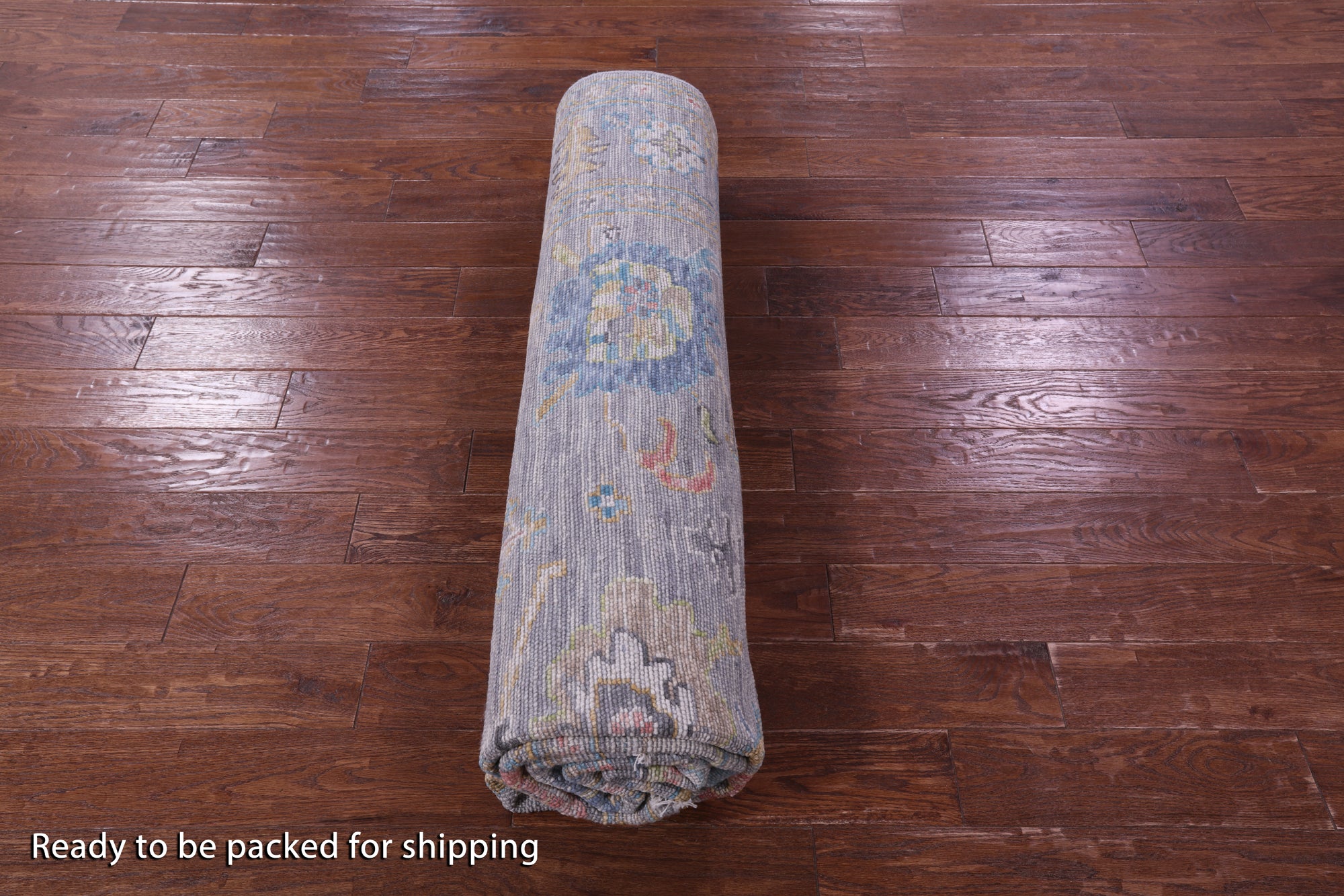 Grey Turkish Oushak Handmade Wool Rug - 8' 2" X 9' 9" - Golden Nile