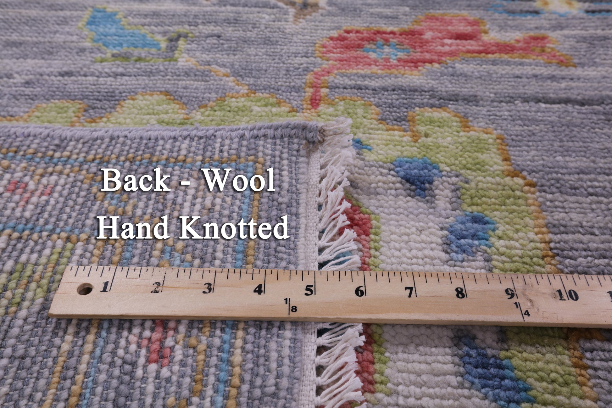 Grey Turkish Oushak Handmade Wool Rug - 8' 2" X 9' 9" - Golden Nile