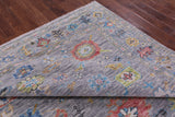 Grey Turkish Oushak Handmade Wool Rug - 8' 2" X 9' 9" - Golden Nile