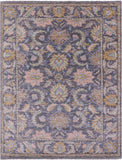 Grey Persian Tabriz Hand Knotted Wool Rug - 9' 1" X 11' 10" - Golden Nile