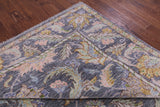 Grey Persian Tabriz Hand Knotted Wool Rug - 9' 1" X 11' 10" - Golden Nile