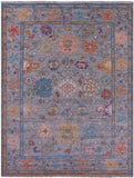 Grey Turkish Oushak Hand Knotted Wool Rug - 9' 2" X 12' 1" - Golden Nile