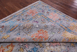 Grey Turkish Oushak Hand Knotted Wool Rug - 9' 2" X 12' 1" - Golden Nile