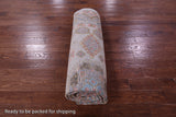 Ivory Turkish Oushak Hand Knotted Wool Rug - 8' 0" X 9' 10" - Golden Nile