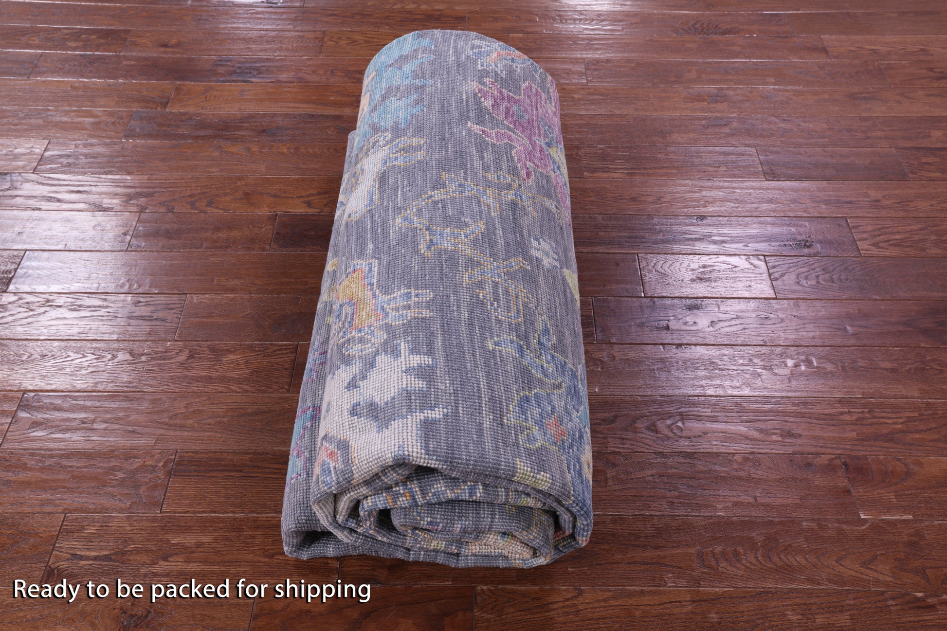 Grey Turkish Oushak Hand Knotted Wool Rug - 9' 11" X 14' 0" - Golden Nile