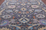 Grey Turkish Oushak Hand Knotted Wool Rug - 10' 1" X 13' 9" - Golden Nile
