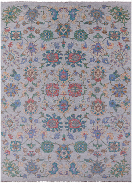 Turkish Oushak Hand Knotted Wool Rug - 10' 2" X 14' 0" - Golden Nile
