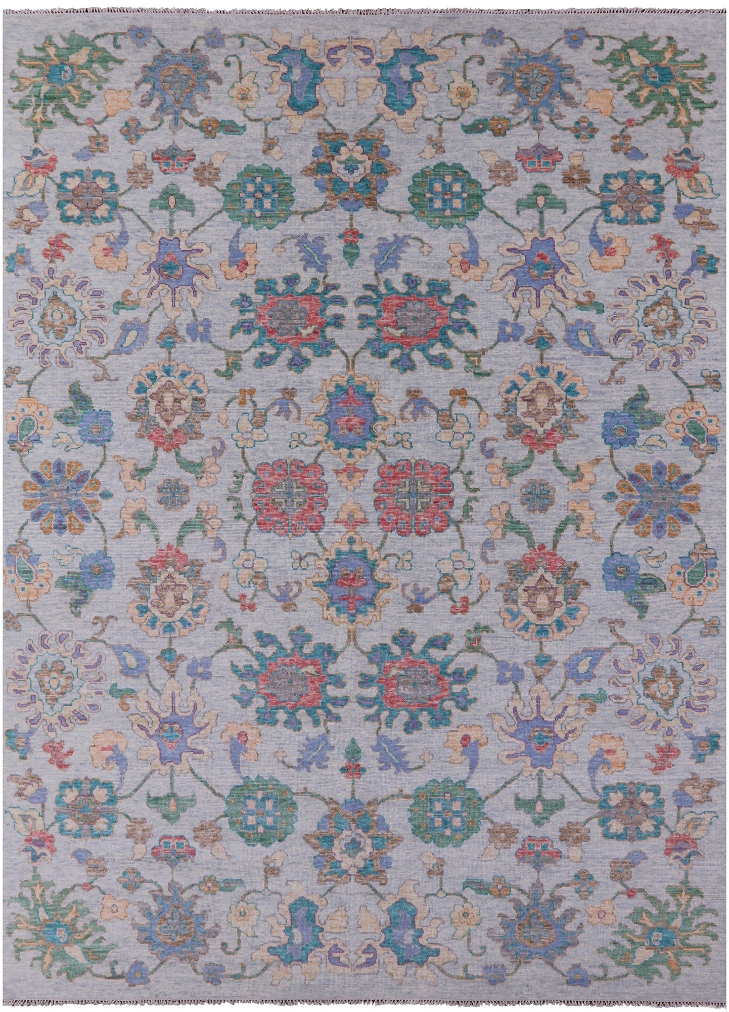 Turkish Oushak Hand Knotted Wool Rug - 10' 2" X 14' 0" - Golden Nile