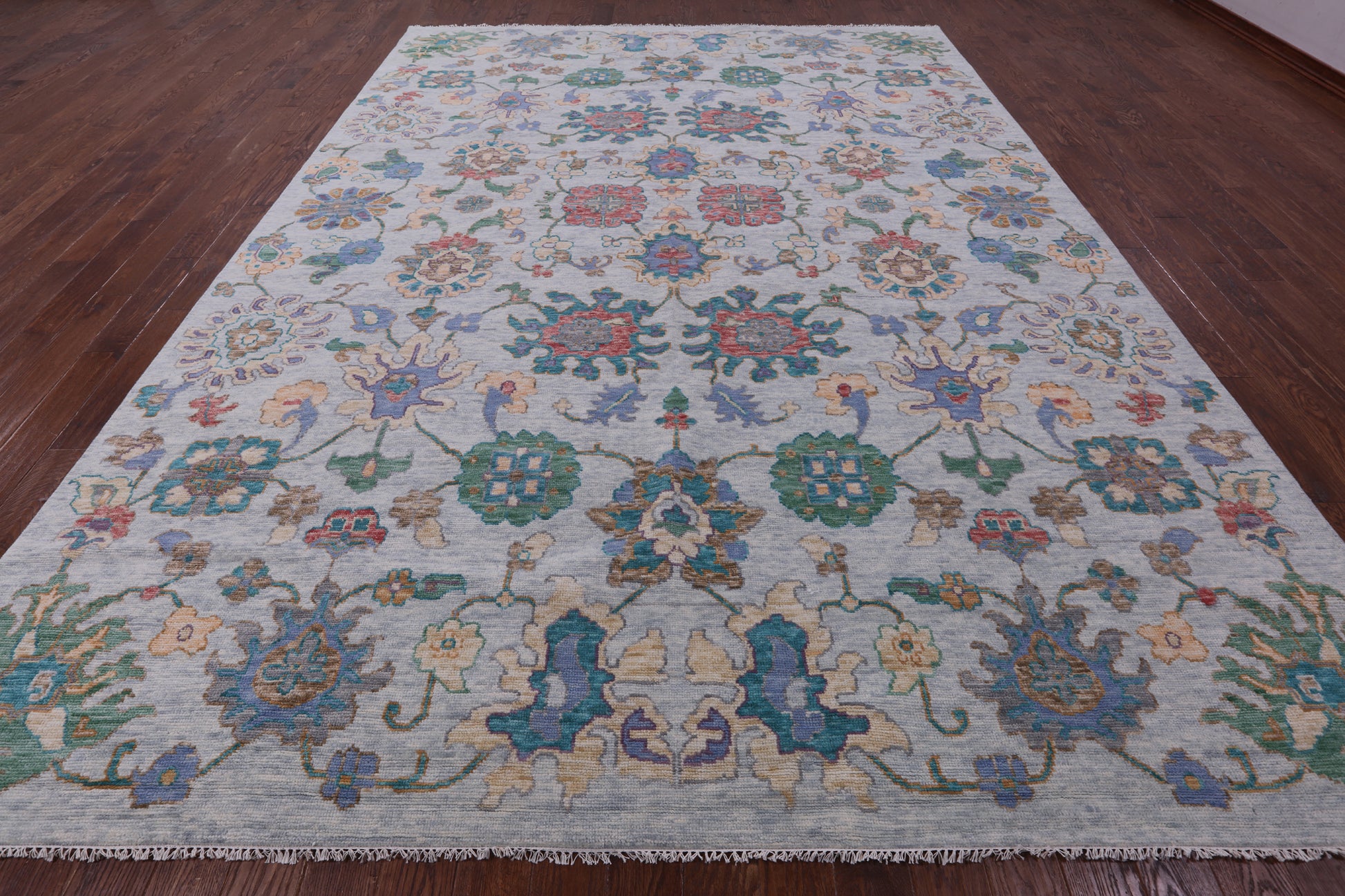 Turkish Oushak Hand Knotted Wool Rug - 10' 2" X 14' 0" - Golden Nile