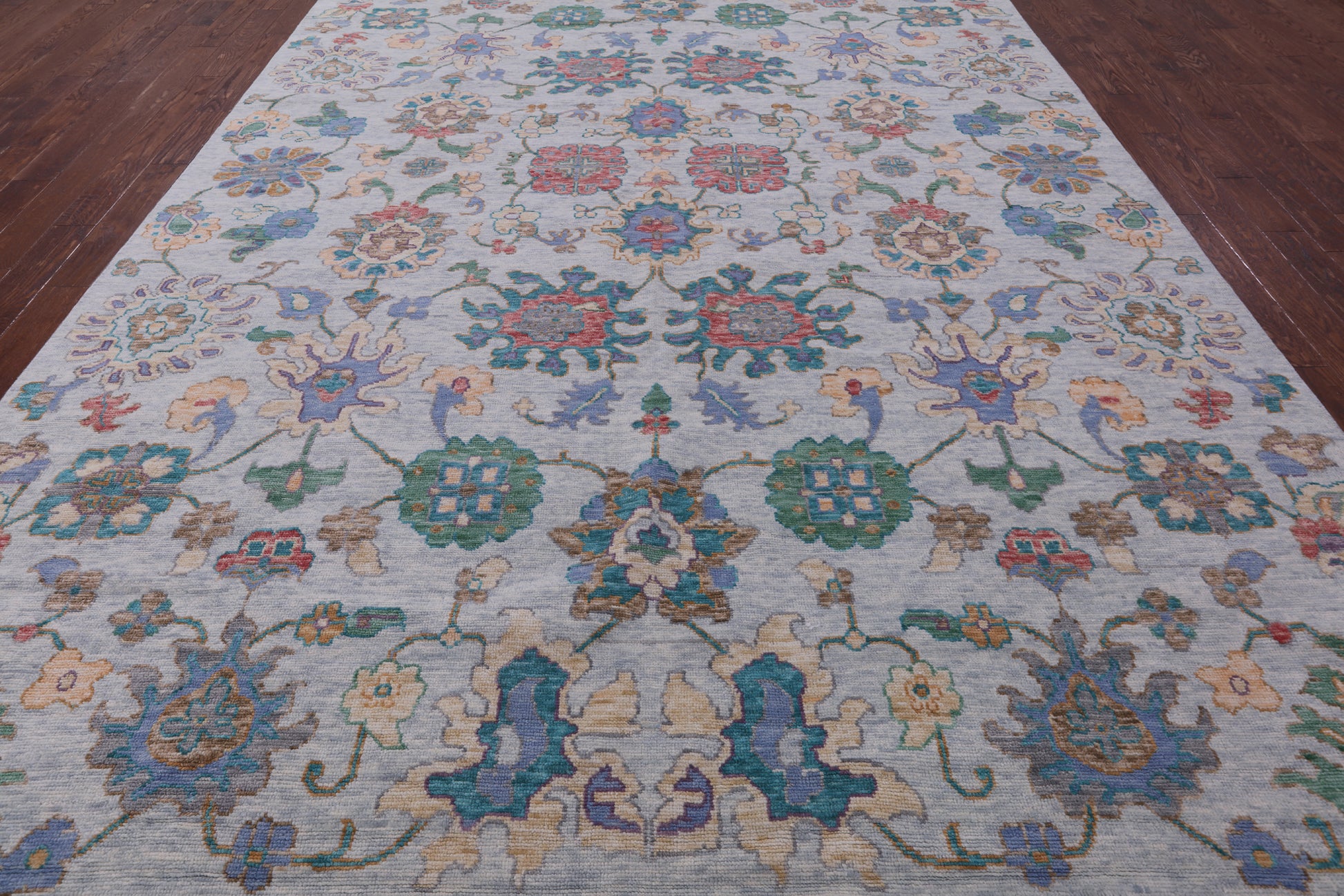 Turkish Oushak Hand Knotted Wool Rug - 10' 2" X 14' 0" - Golden Nile