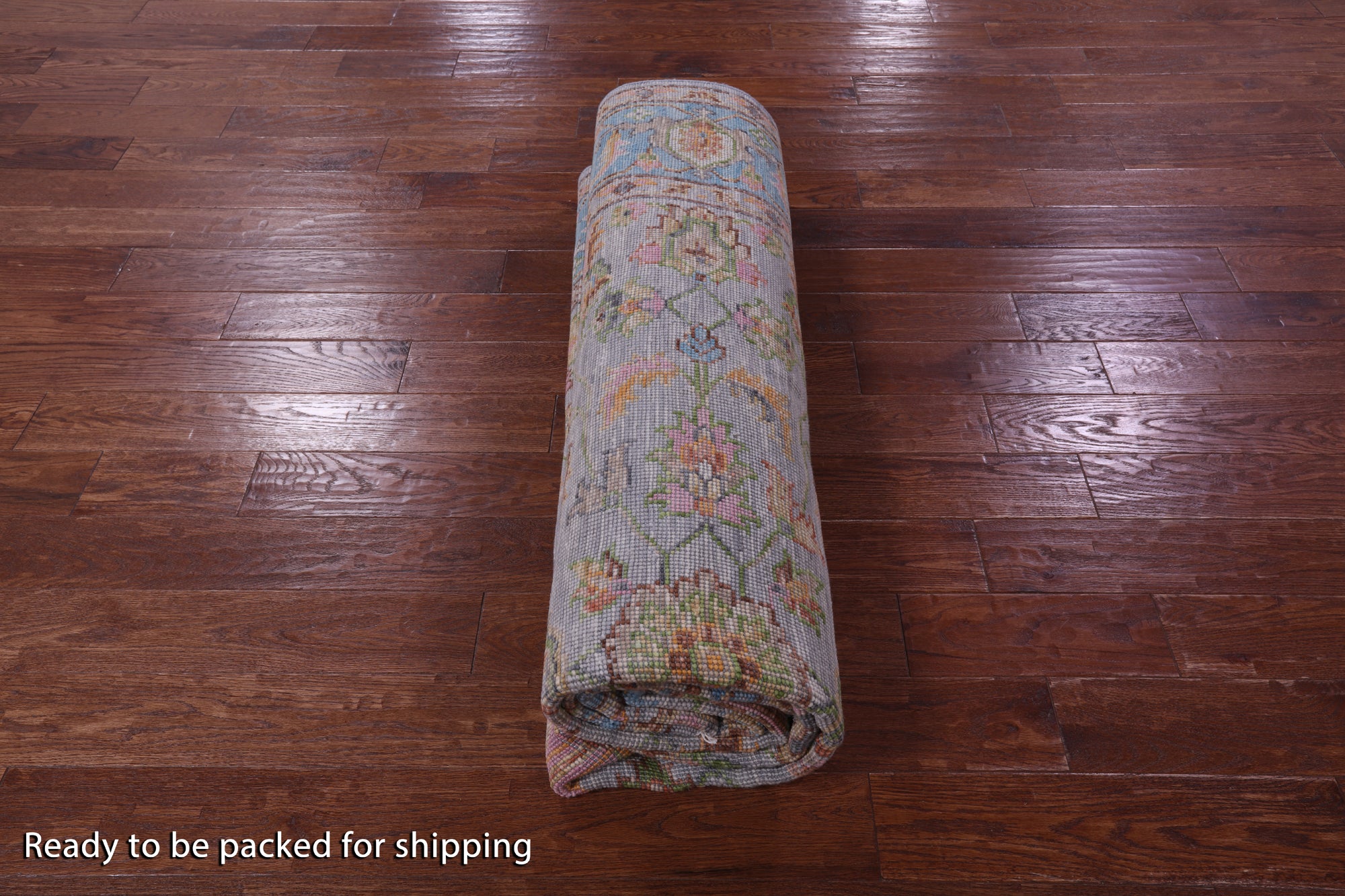 Grey Persian Fine Serapi Hand Knotted Wool Rug - 8' 0" X 10' 4" - Golden Nile