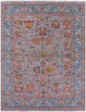 Grey Persian Fine Serapi Hand Knotted Wool Rug - 8' 0" X 10' 4" - Golden Nile