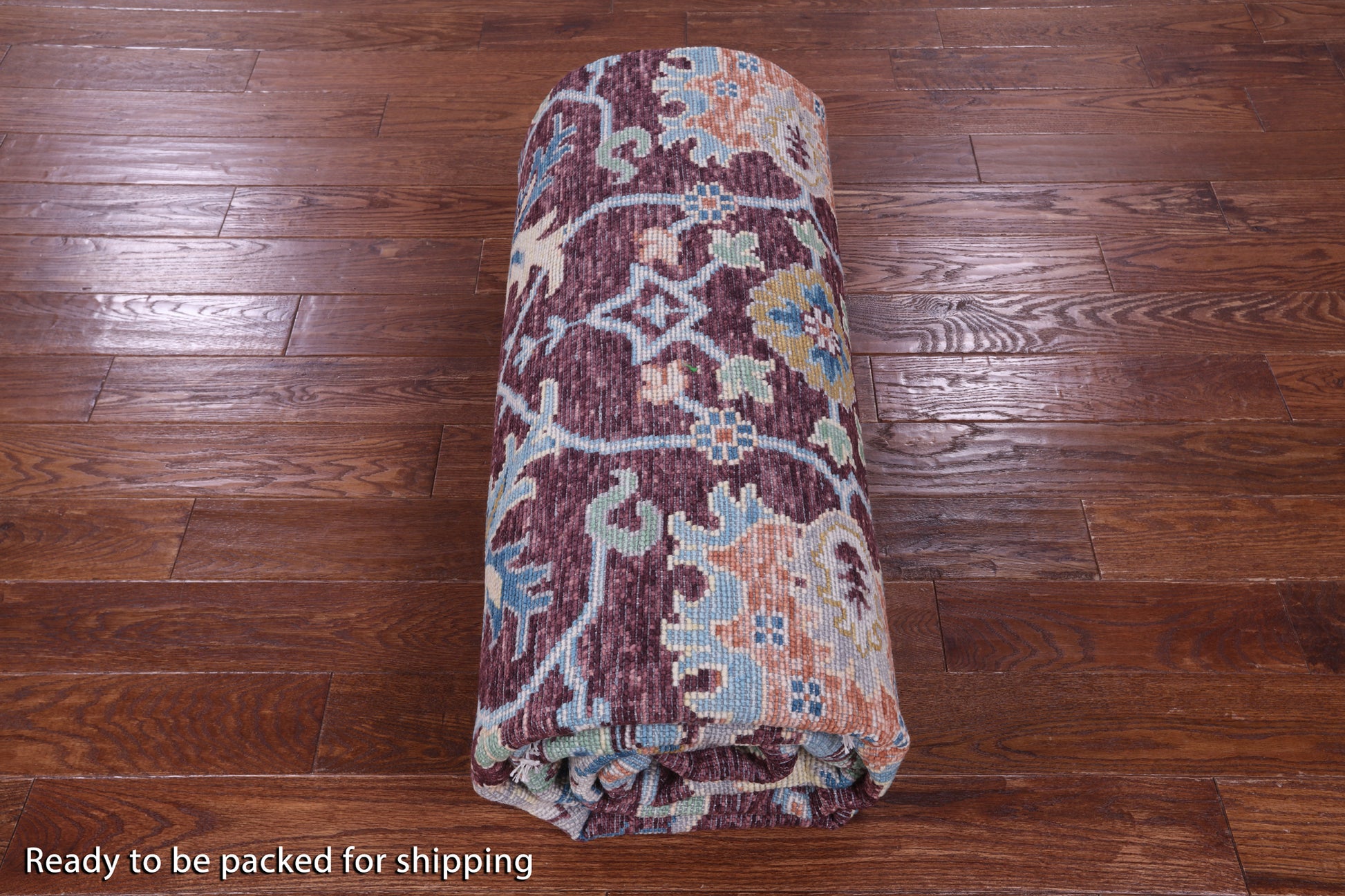 Turkish Oushak Hand Knotted Wool Rug - 9' 3" X 12' 2" - Golden Nile