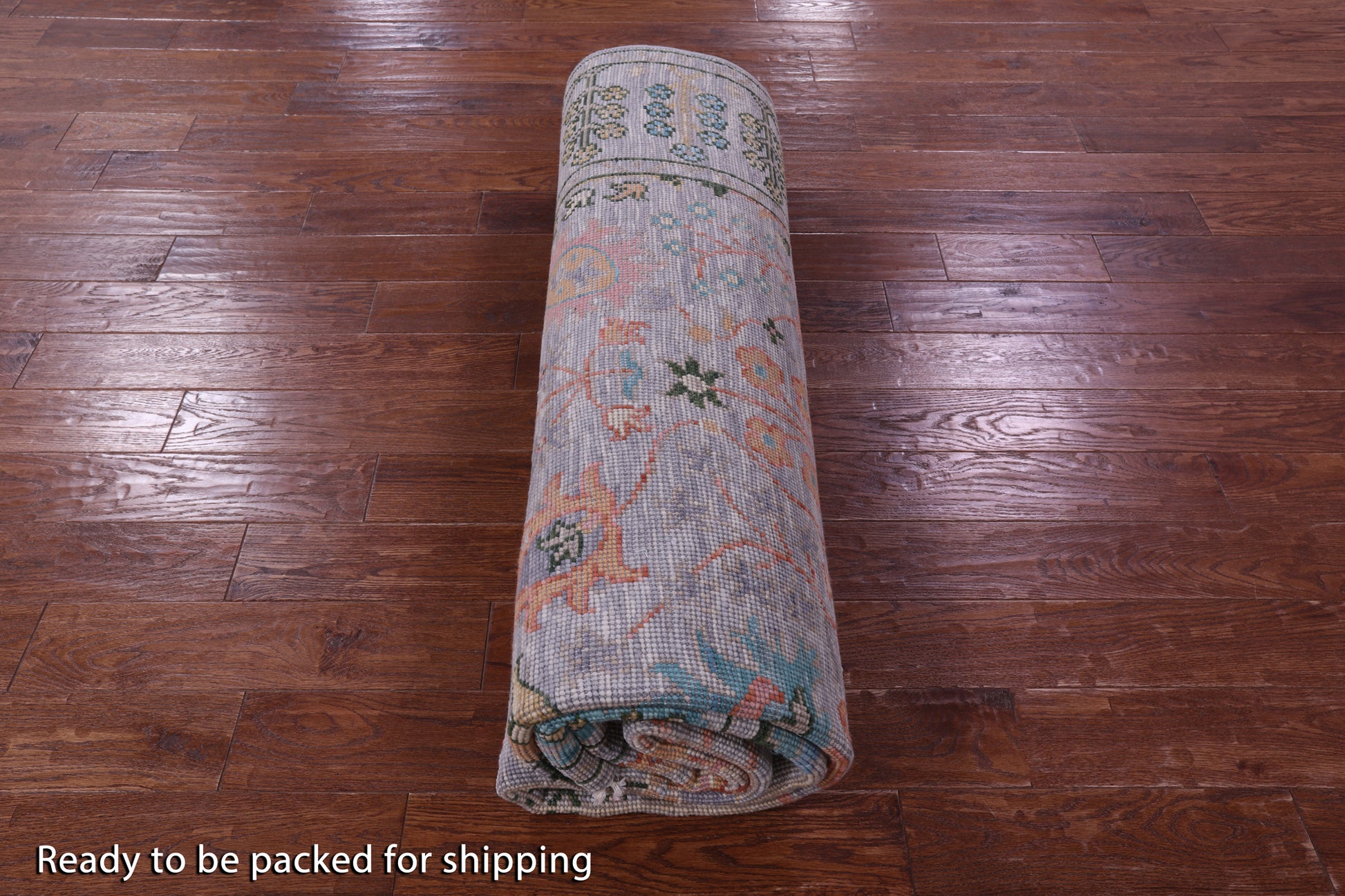 Grey Turkish Oushak Hand Knotted Wool Rug - 8' 1" X 10' 1" - Golden Nile
