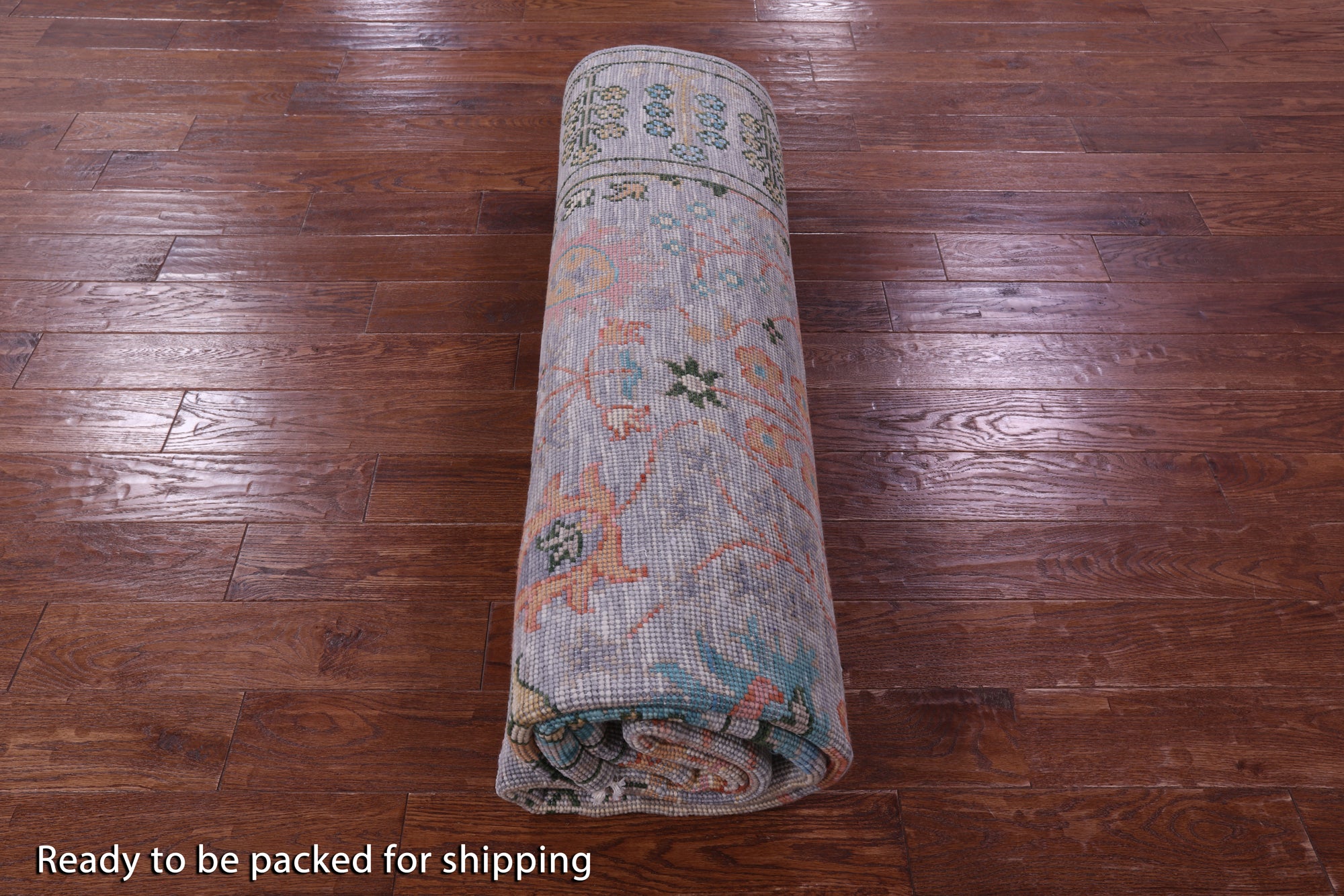 Grey Turkish Oushak Hand Knotted Wool Rug - 8' 1" X 10' 1" - Golden Nile