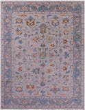 Grey Persian Fine Serapi Hand Knotted Wool Rug - 9' 2" X 11' 9" - Golden Nile
