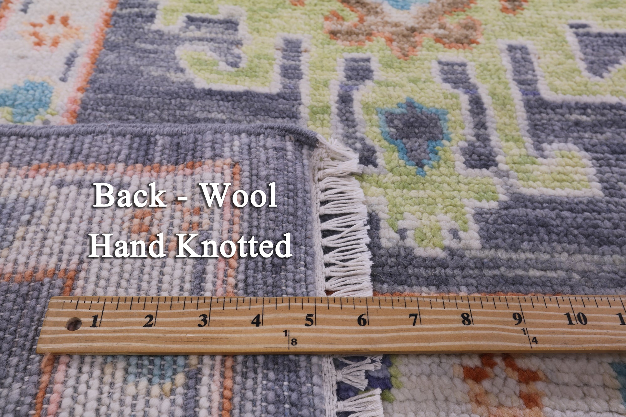 Grey Turkish Oushak Hand Knotted Wool Rug - 10' 1" X 14' 1" - Golden Nile
