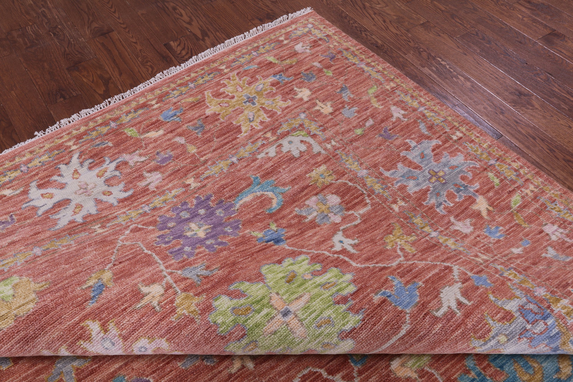 Turkish Oushak Hand Knotted Wool Rug - 10' 0" X 14' 2" - Golden Nile