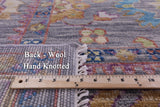 Grey Turkish Oushak Hand Knotted Wool Rug - 8' 11" X 12' 0" - Golden Nile