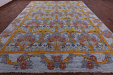 William Morris Hand Knotted Wool Rug - 11' 11" X 15' 0" - Golden Nile