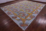William Morris Hand Knotted Wool Rug - 11' 11" X 15' 0" - Golden Nile
