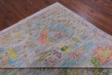 Grey Turkish Oushak Hand Knotted Wool Rug - 10' 3" X 14' 2" - Golden Nile