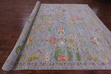 Grey Turkish Oushak Hand Knotted Wool Rug - 10' 3" X 14' 2" - Golden Nile