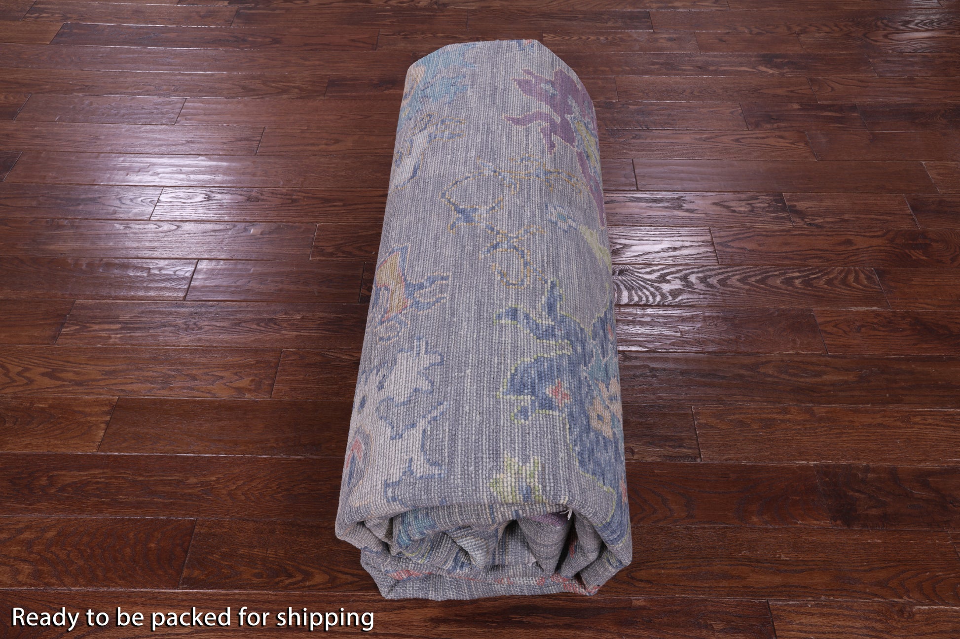 Grey Turkish Oushak Hand Knotted Wool Rug - 10' 5" X 13' 4" - Golden Nile