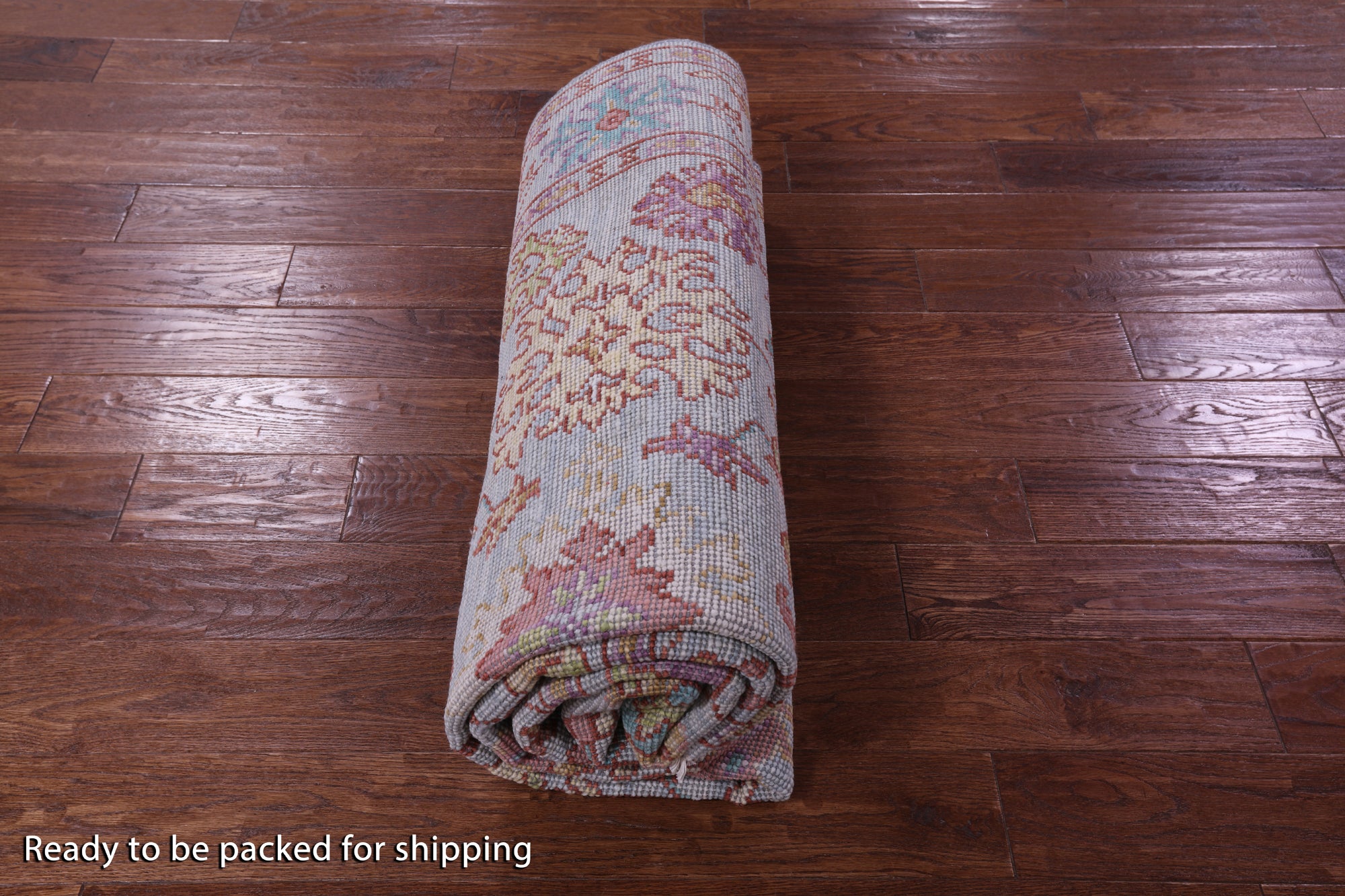 Light Blue Turkish Oushak Hand Knotted Wool Rug - 6' 0" X 9' 3" - Golden Nile