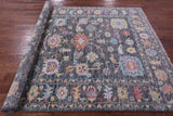 Grey Turkish Oushak Hand Knotted Wool Rug - 6' 2" X 8' 10" - Golden Nile