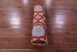Red Square Turkish Oushak Handmade Wool Rug - 8' 1" X 8' 2" - Golden Nile