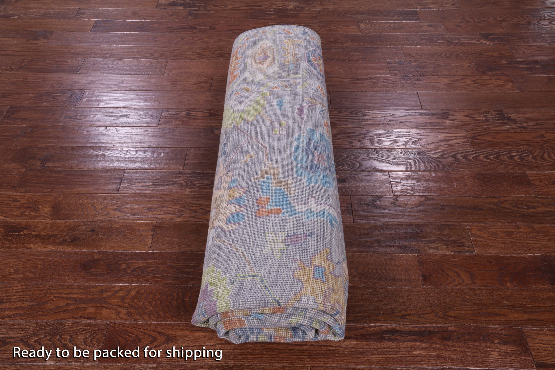 Grey Turkish Oushak Handmade Wool Rug - 9' 2" X 11' 11" - Golden Nile