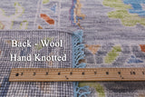 Grey Turkish Oushak Handmade Wool Rug - 9' 2" X 11' 11" - Golden Nile