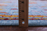 Blue Turkish Oushak Hand Knotted Wool Rug - 9' 1" X 12' 0" - Golden Nile