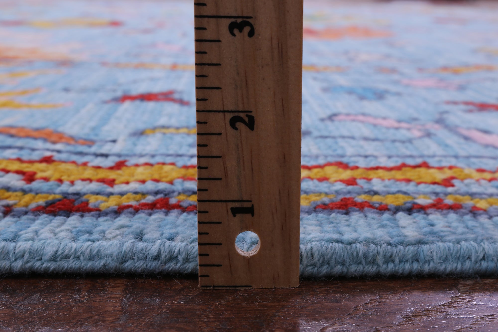 Blue Turkish Oushak Hand Knotted Wool Rug - 9' 1" X 12' 0" - Golden Nile