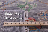 Grey Turkish Oushak Hand Knotted Wool Rug - 9' 0" X 12' 2" - Golden Nile