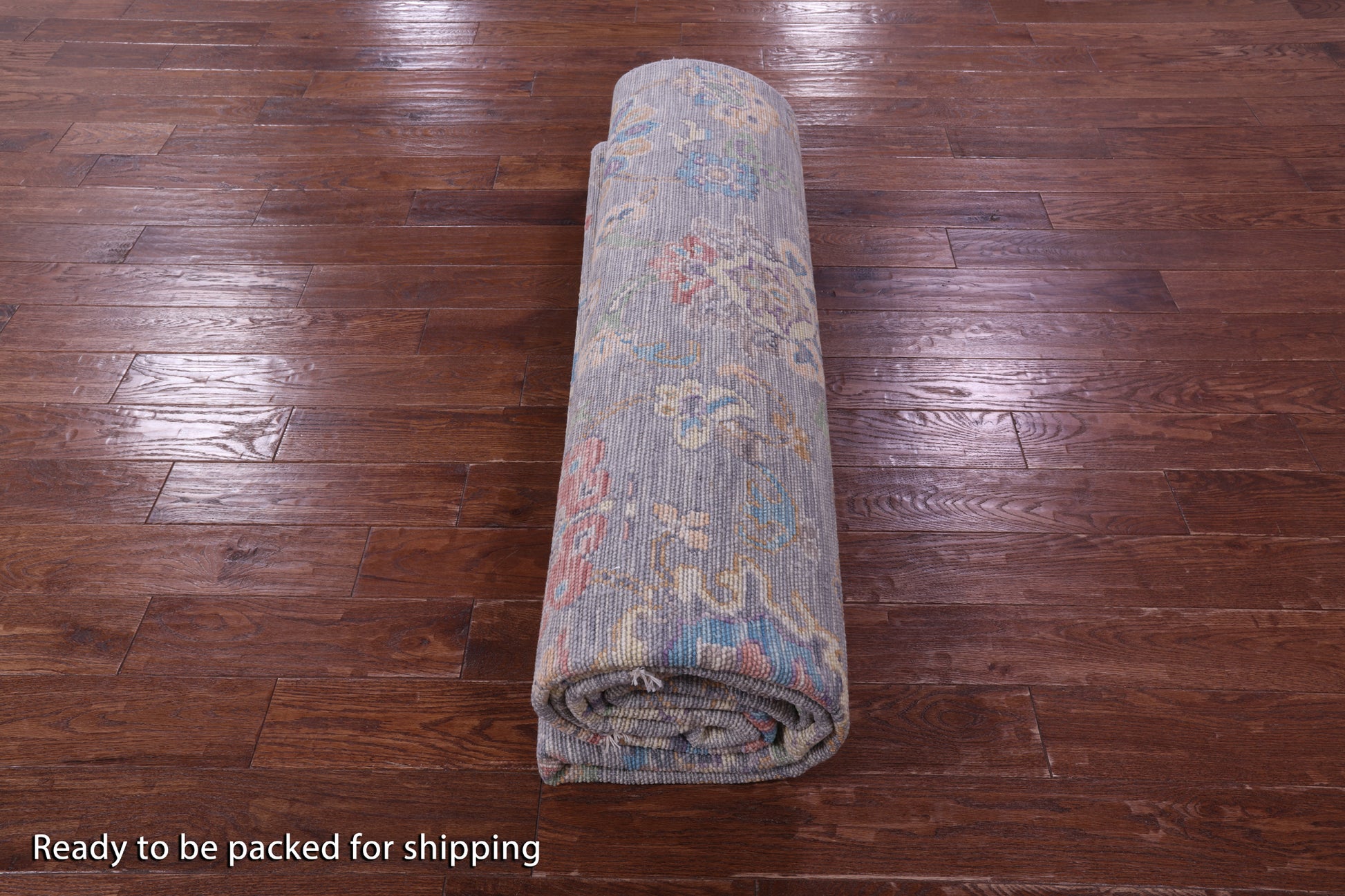Grey Turkish Oushak Hand Knotted Wool Rug - 9' 0" X 12' 2" - Golden Nile