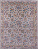 Ivory William Morris Hand Knotted Wool Rug - 9' 4" X 11' 11" - Golden Nile