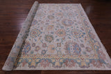 Ivory William Morris Hand Knotted Wool Rug - 9' 4" X 11' 11" - Golden Nile