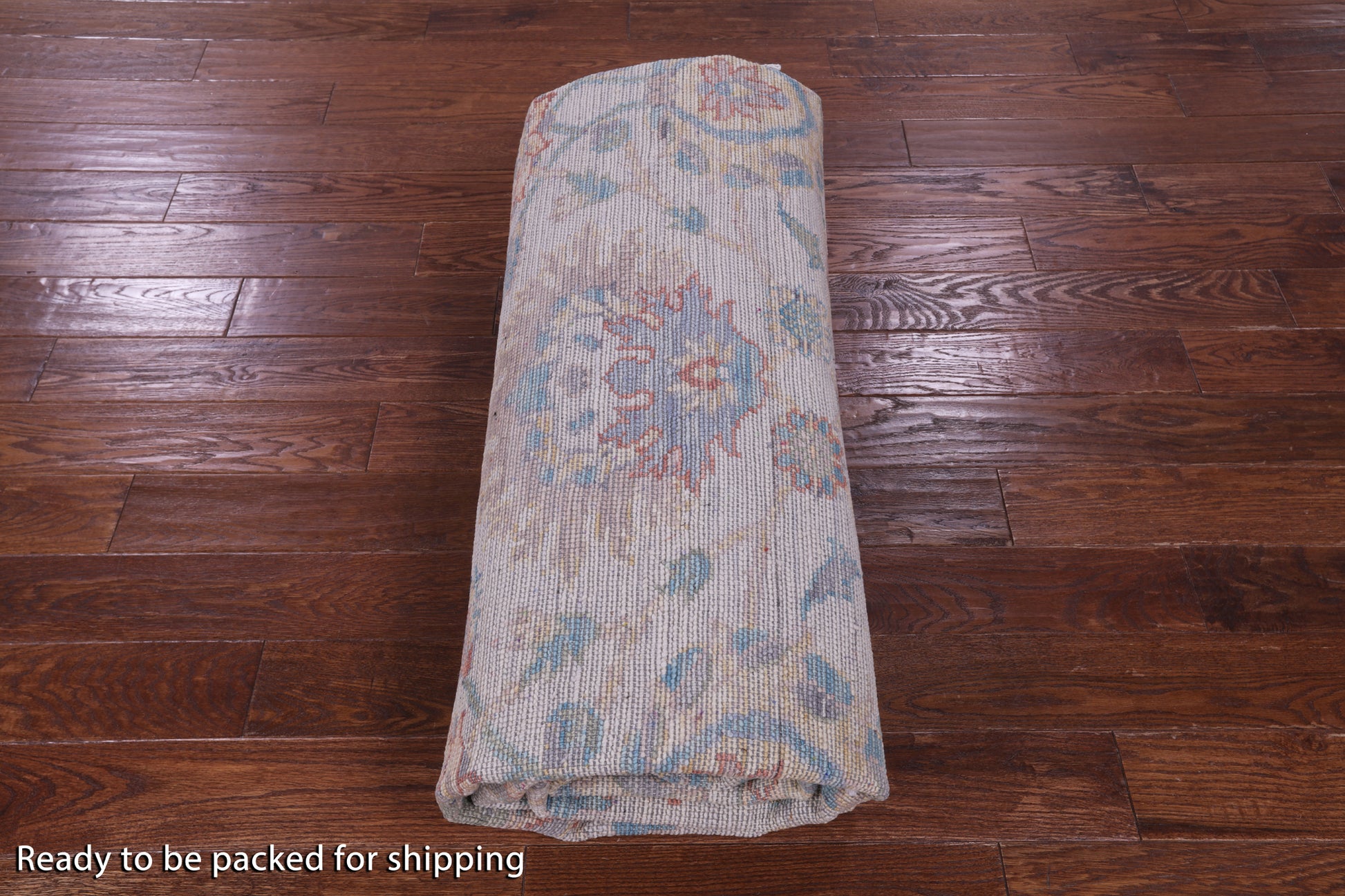 Ivory William Morris Hand Knotted Wool Rug - 9' 4" X 11' 11" - Golden Nile