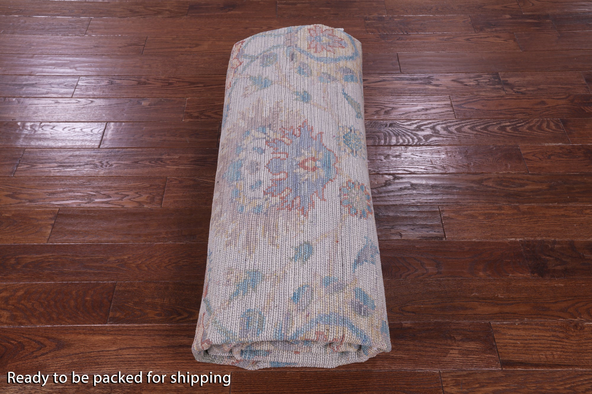 Ivory William Morris Hand Knotted Wool Rug - 9' 4" X 11' 11" - Golden Nile