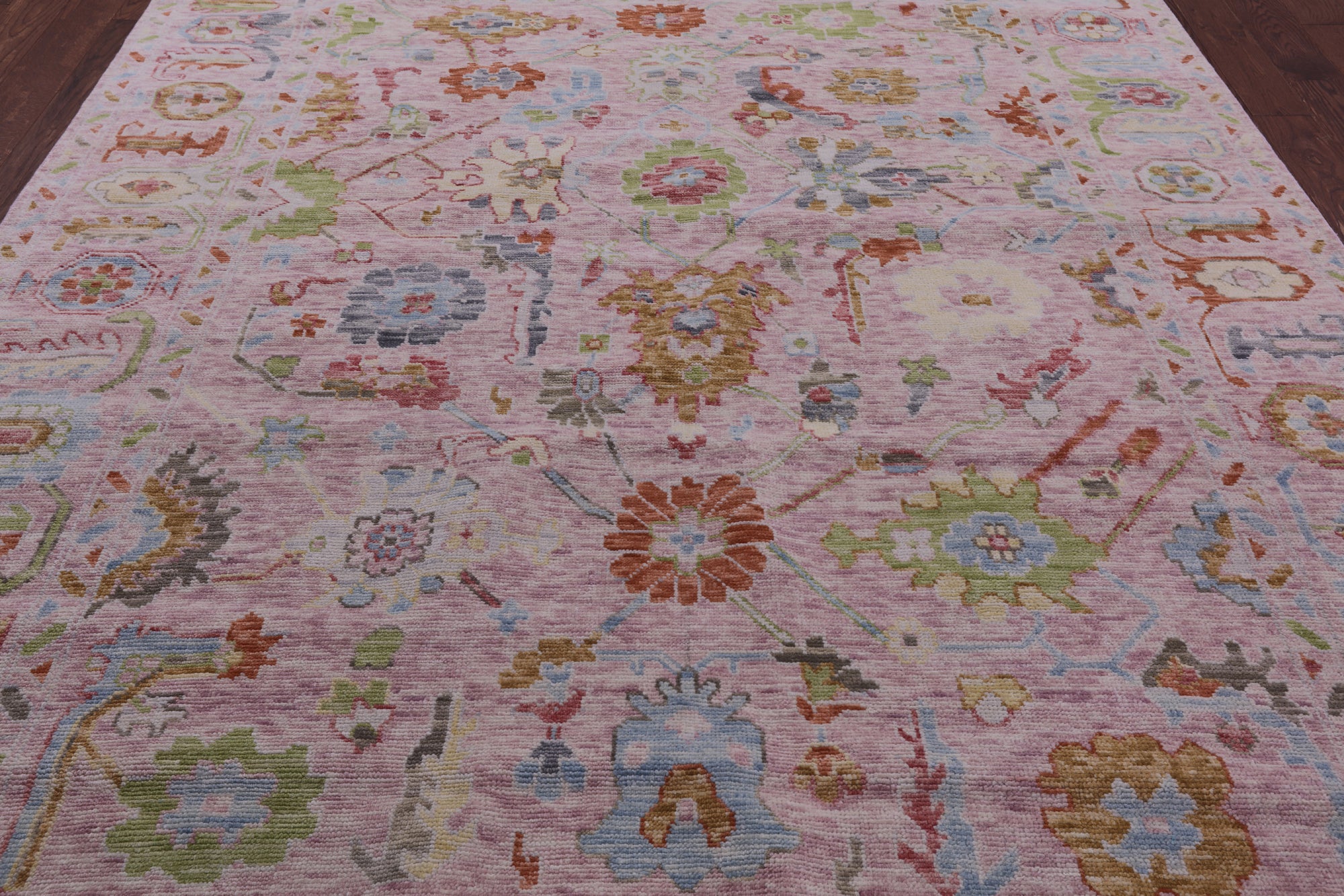 Turkish Oushak Hand Knotted Wool Rug - 8' 1" X 10' 9" - Golden Nile