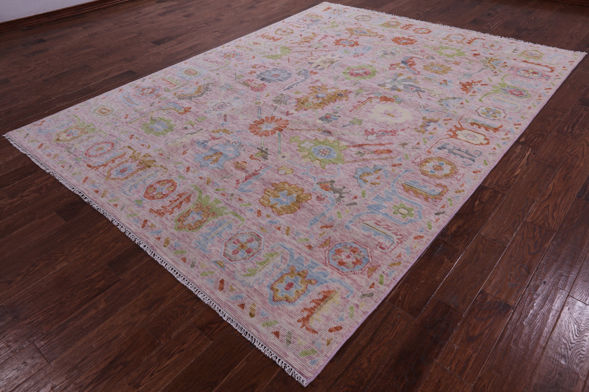 Turkish Oushak Hand Knotted Wool Rug - 8' 1" X 10' 9" - Golden Nile