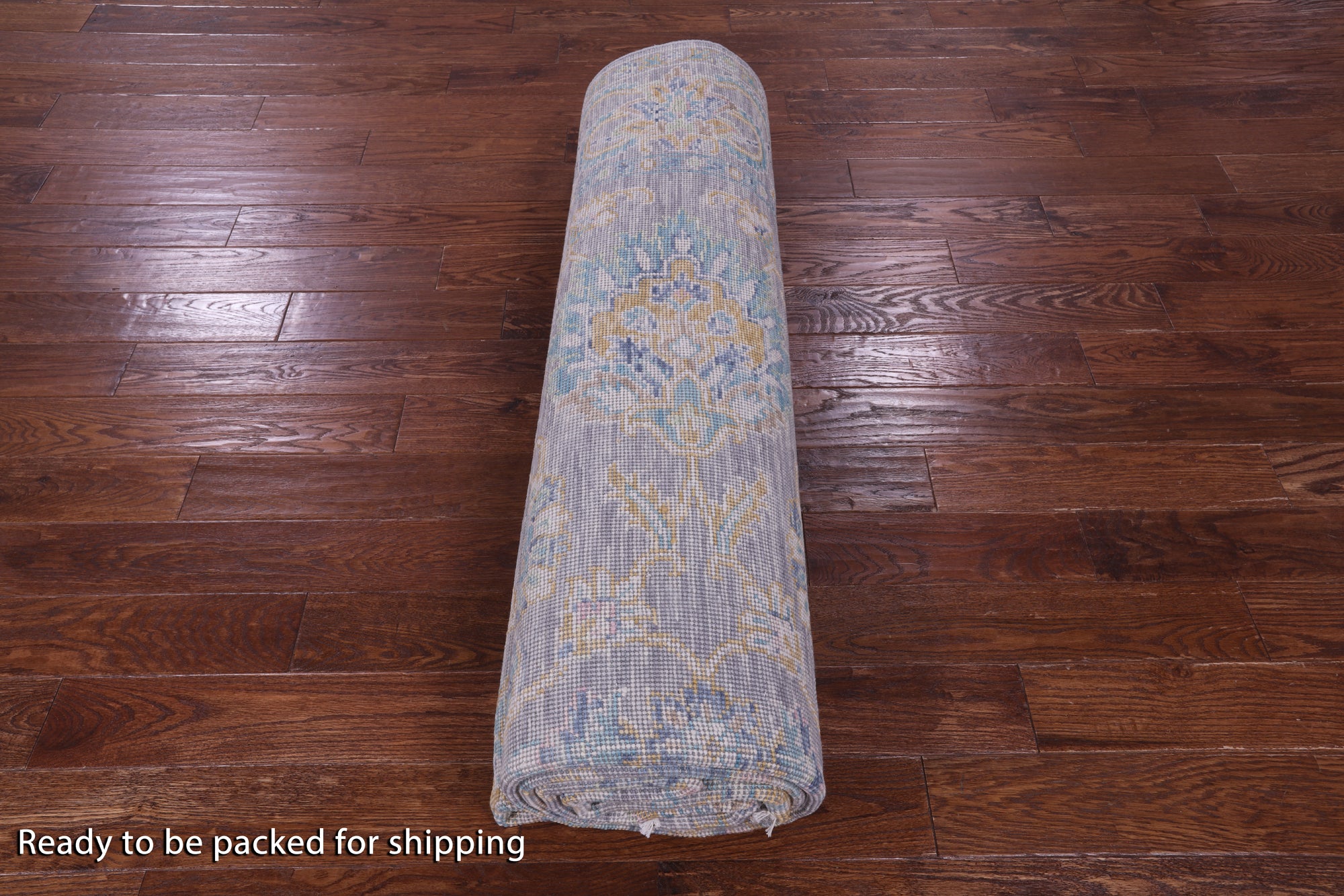 Grey Persian Tabriz Handmade Wool Rug - 9' 0" X 12' 3" - Golden Nile