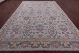 Grey Persian Tabriz Hand Knotted Wool Rug - 9' 10" X 14' 4" - Golden Nile